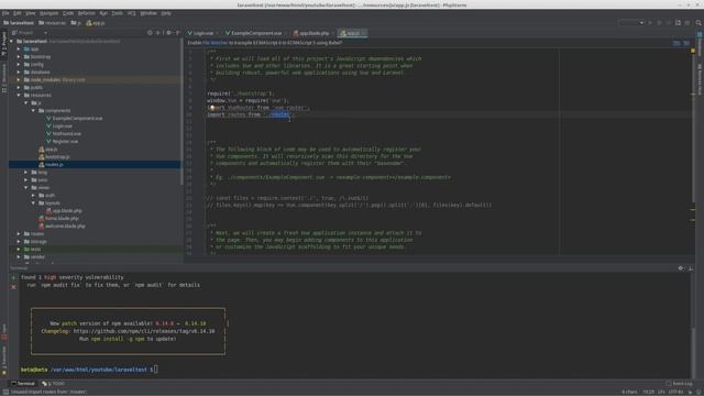 Laravel Vue VueRouter смотреть онлайн