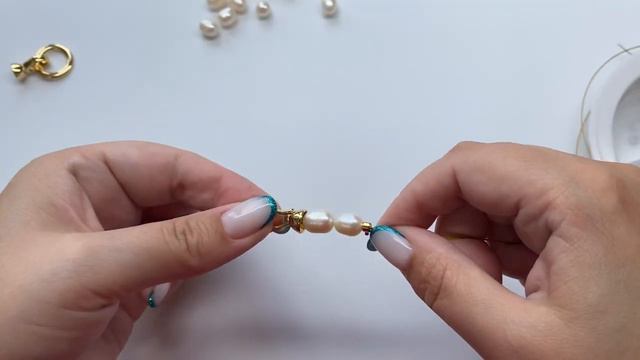 Колье из жемчуга и цепи своими руками Серьги с барочным жемчугом Украшения Для Новичков смотреть онлайн