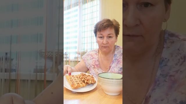 #завтрак# вафли и каша