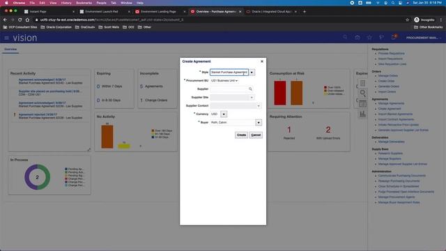 Oracle Cloud Tutorial Ep 0068 | Sneak Peek of the Purchase Agreements App w Transaction Creation смотреть онлайн