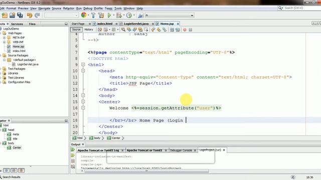 Logout in java web using java servlet смотреть онлайн