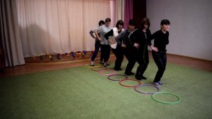 Игры на развитие чувства ритма 2 (с обручами)