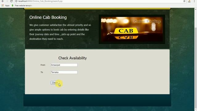 Online Cab Booking Project in Java PHP Python смотреть онлайн