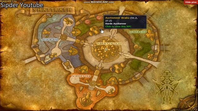 Shattrath City Auction House Location WoW TBC смотреть онлайн