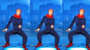 Yuji Itadori Doing Boogie Down Dance Steps On Phonk Song | Yuji Doing Fortnite Emote Tiktok Edit