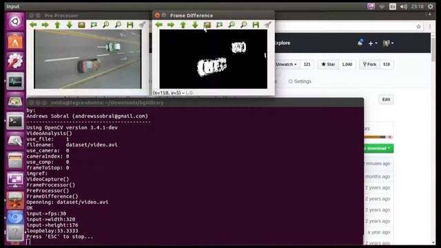 Compiling BGSLibrary with Python support on NVIDIA Jetson TX2 смотреть онлайн