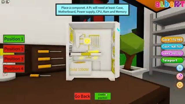 ЦЕЛЫЙ ЭТАЖ С КРУТЫМИ ПК В РОБЛОКС! (Custom PC Tycoon Roblox) | Роблоксер Альберт смотреть онлайн