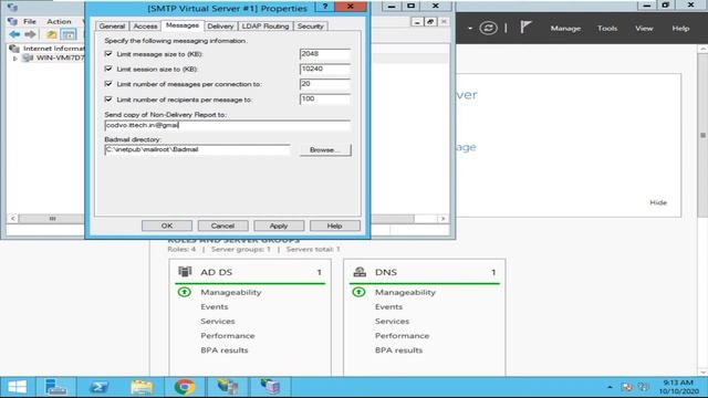 Setup A SMTP Relay In Windows 2012 R2 | PHP Contact Form смотреть онлайн