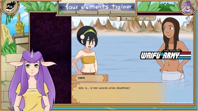 Avatar The Last Air Bender: Four Elements Trainer Part 56 Swimming смотреть онлайн