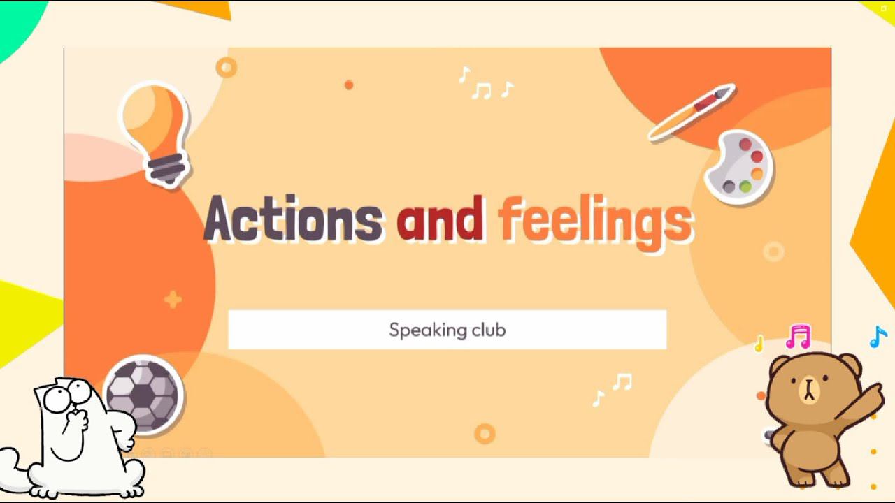 RED School Online: Speaking Club "Actions and feelings"