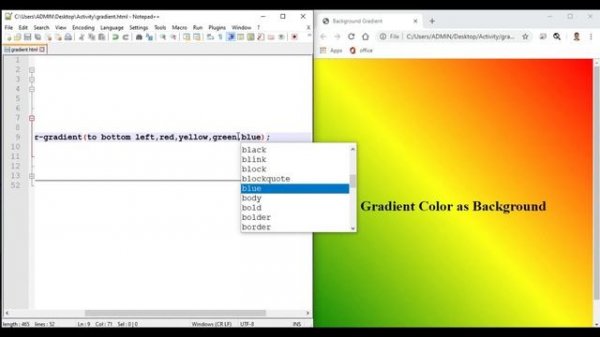 Gradient Background in HTML
