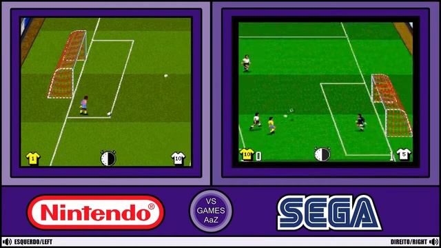 Kick Off 3 - European Challenge(Super Nintendo VS Sega Genesis)side by side comparison смотреть онлайн