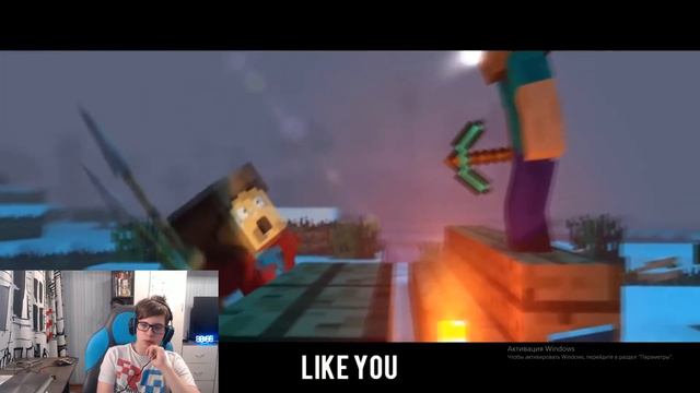 Реакция на Rainimator ""The Struggle" - A Minecraft Original Music Video ♫" смотреть онлайн