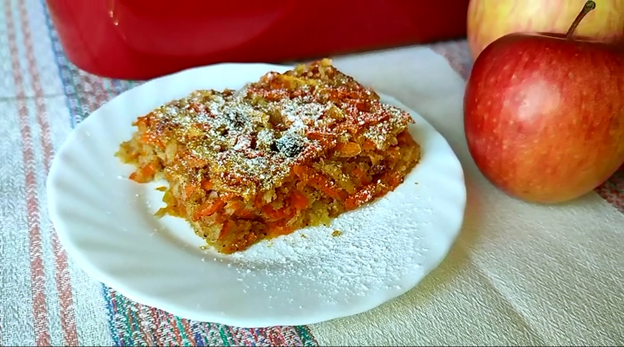 ЯБЛОЧНО-МОРКОВНАЯ ЗАПЕКАНКА! Кладезь витаминов! Вкусно и полезно!