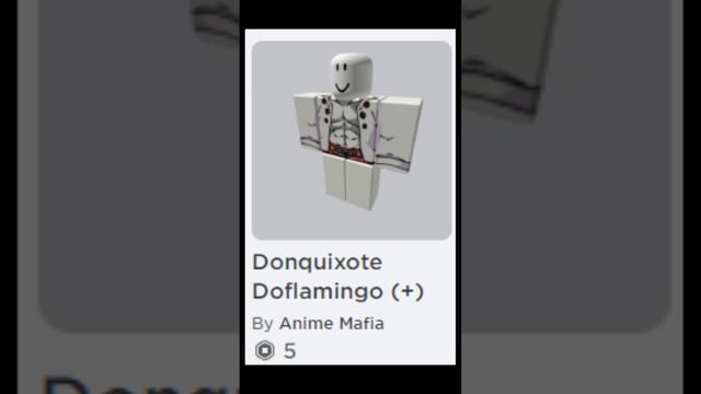 [Anime Outfit Ideas] How To Make Doflamingo In Roblox [One Piece] #Shorts смотреть онлайн