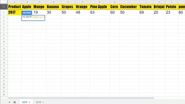 Hlookup Formula In Excel In Hindi смотреть онлайн