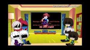 Gachalife UnderTale Reaction to Bad Time Trio  Rap
