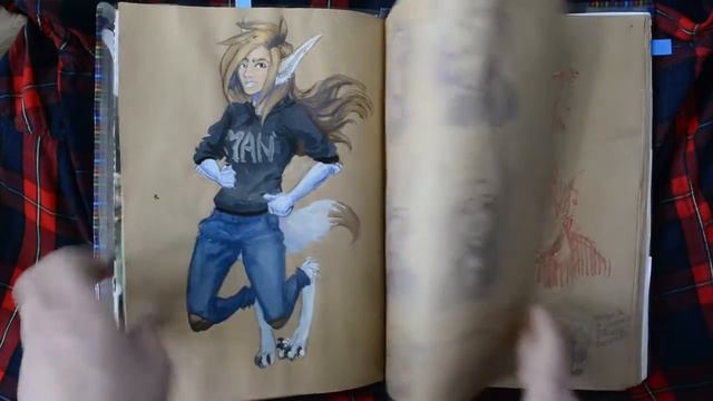 скетчбук, в котором я начал деградировать / Sketchbook tour смотреть онлайн