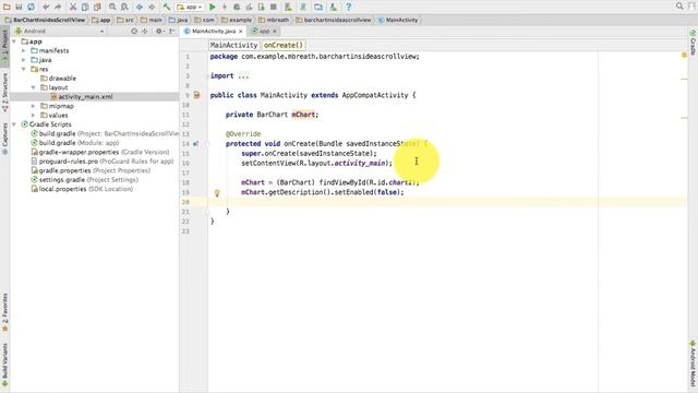 MPAndroidChart Tutorial Better Than Android GraphView 12- Bar Chart Inside a ScrollView смотреть онлайн