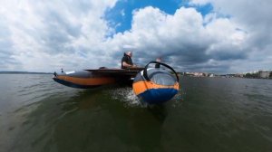 катамаран с мотором 9.9