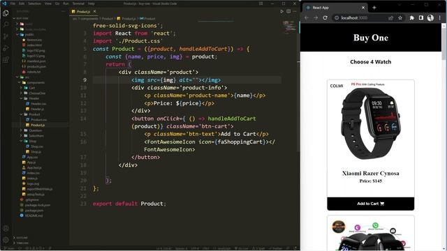 React Simple E-Commerce App. Bangla Tutorial. смотреть онлайн