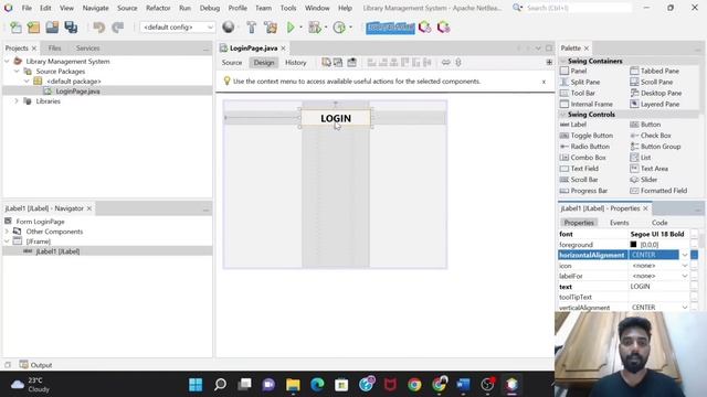 Library Management System | Creating Login page | Part -1 смотреть онлайн