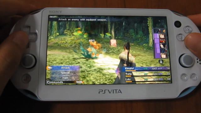 PS Vita Slim (PCH-2000) - Final Fantasy X HD Gameplay