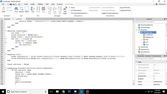 Roblox Studio - Case Opening смотреть онлайн