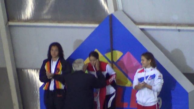 Sudamericano Juvenil Chile 2019 Premiación Alexia Sotomayor Medalla de Oro 50 Mts Espalda смотреть онлайн