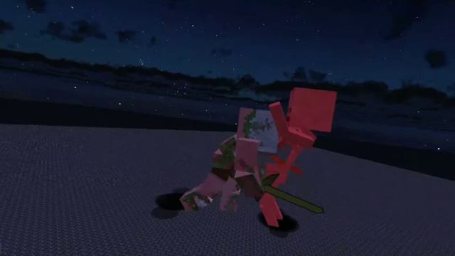ZOMBIE PIGMAN TITAN VS SKELETON TITAN|MINECRAFT JAVA ANDROID смотреть онлайн