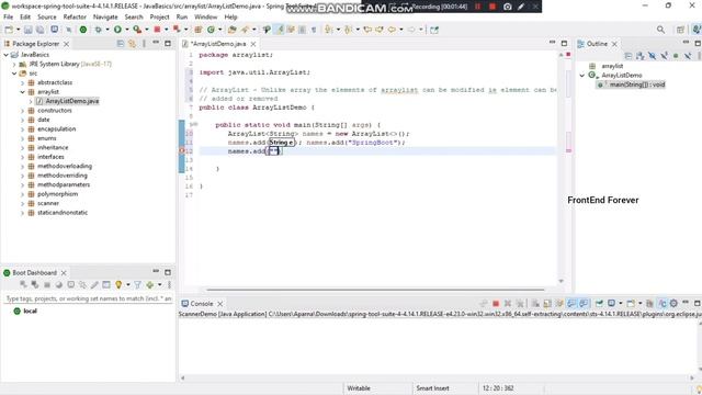 Array List In Java Tamil | Java Spring Boot Tutorial In Tamil | смотреть онлайн