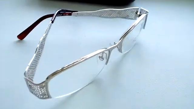 Женские полуоправные очки для зрения, очки в футляре, металлическая оправа, бликовая линза смотреть онлайн