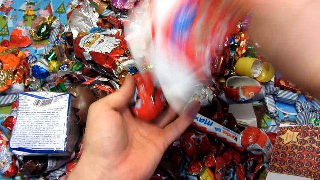 A Lot Of Christmas Candy! Новогодние Подарки Конфеты!