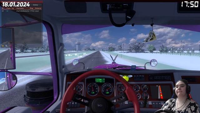 American Truck Simulator V1.49.3.9s Multiplayer Ивент Cruising Kansas! смотреть онлайн