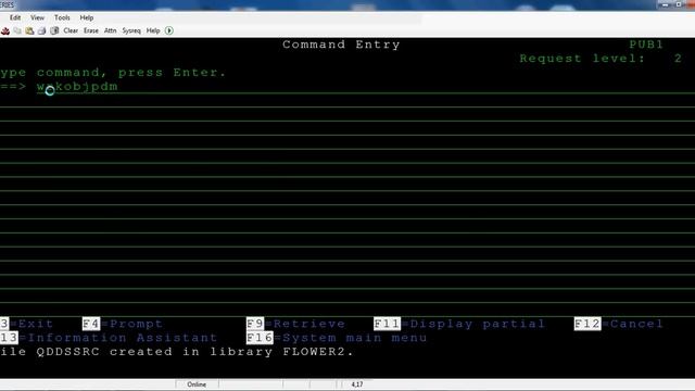 AS/400 Commands and Tutorials :: Creating a source physical file? AS400 command iseries tutorial смотреть онлайн
