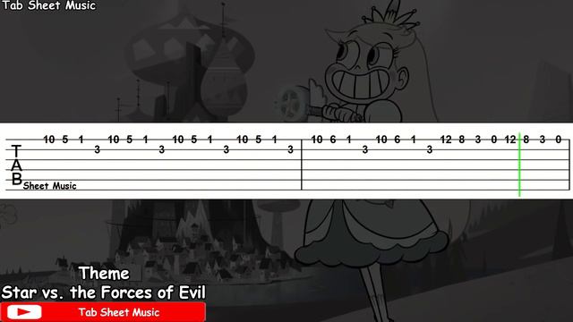 Star vs. the Forces of Evil - Theme Guitar Tutorial смотреть онлайн