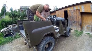 ДЕМОНТАЖ ЗАДНІХ КРИЛ / РЕМОНТ КУЗОВА УАЗ 469 / ТРАНСФОРМАЦІЯ УАЗа