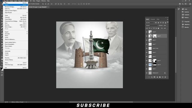 14 August Poster design for Social Media | independence day Photoshop Tutorial смотреть онлайн