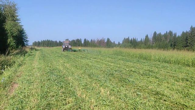 Скашиваю второй укос суданки. МТЗ-82, косилка КПРН-3.0. смотреть онлайн