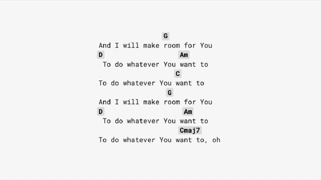 Make Room by Community Music (NO CAPO) guitar chords смотреть онлайн