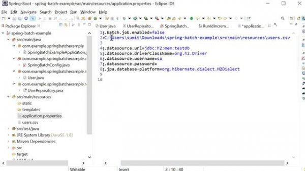 Spring Batch With Spring Boot