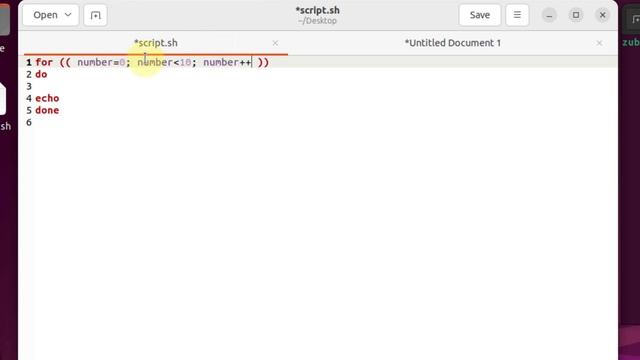 For Loop in Bash смотреть онлайн