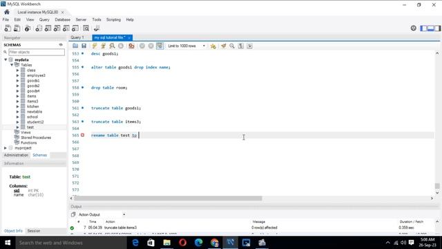 How to Use Rename Table in MySQL: part-34 смотреть онлайн