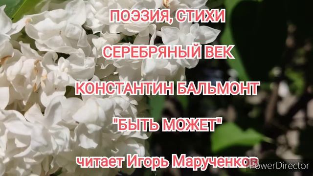 Бальмонт, БЫТЬ МОЖЕТ, Серебряный век, поэзия, стихи смотреть онлайн
