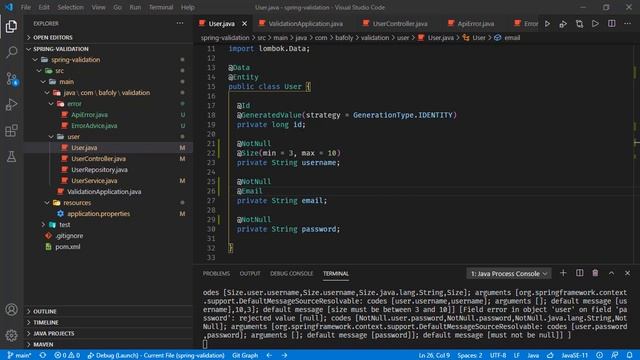 Validation in Spring Boot смотреть онлайн