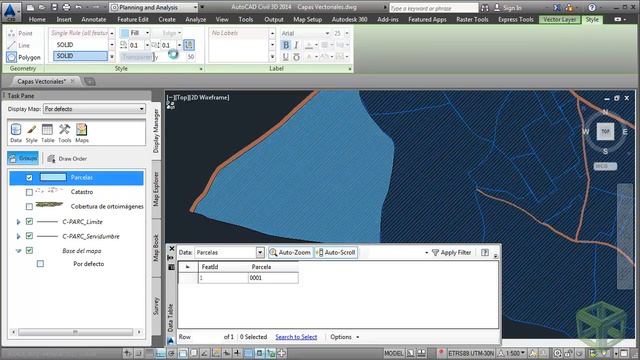 AutoCAD Civil 3D - 04: Map 3D, crear capas vectoriales ESRI shapefile смотреть онлайн