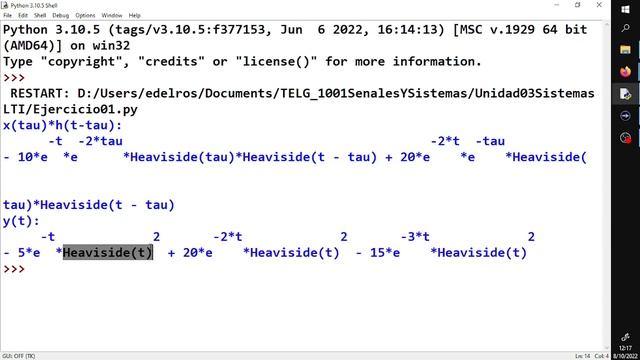 Integral de convolución en Respuesta a Estado Cero con Sympy-Python. Señales y Sistemas смотреть онлайн