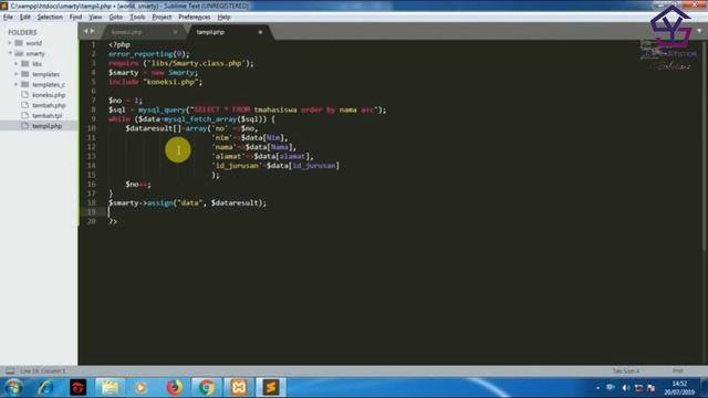 Tutorial Smarty PHP Template Engine - Tampil Data dari Database смотреть онлайн
