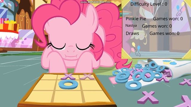 Tic Tac Toe With Pinkie Pie 2.#game #pinkiepie