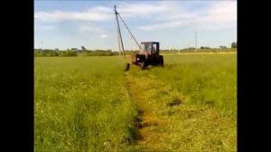 Самодельная роторная косилка из мостов